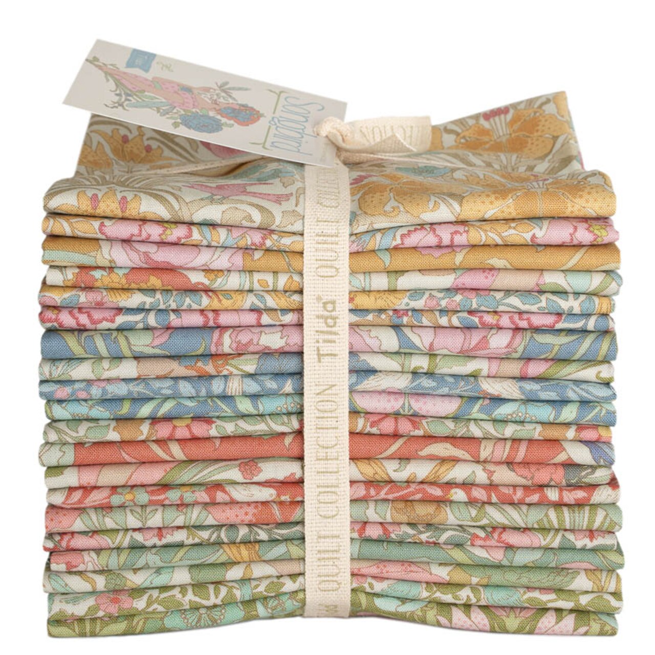 Tilda Songbird Fat Quarter Bundle - 20 Fabrics - each 21" x 19" - 100% Cotton